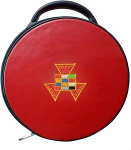 Étui de rangement en cuir pour casquette maçonnique de qualité supérieure, boîte de transport pour chapeau maçonnique, bleu (unisexe) - Product Image 2