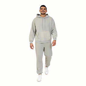Conjunto Deportivo de Dos Piezas para Hombre, Sudadera con Capucha y Pantalones Jogger, Estilo Oversize, Lavado Ácido, con Logotipo Personalizado al por Mayor, 2026 - Product Image 6