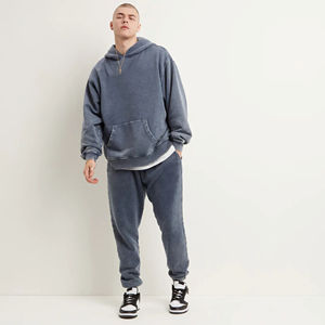 Sudaderas con Lavado Ácido Transpirables, Ropa Casual Básica, Sudaderas con Lavado Ácido de Algodón Mezclado, Sudaderas con Lavado Ácido con Logotipo Personalizado - Product Image 3