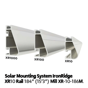 Solar Mounting <b>System</b> IronRidge XR10 Rail 184" (15'3") Mill XR-10-184M Made in US - Product Image 3