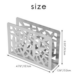 Soporte de pañuelos de diseño de lujo en acero inoxidable perfecto para restaurantes, cafés y resorts - Product Image 6