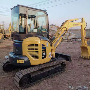 Excavatrice Komatsu Pc 35 d'occasion, mini-excavatrice Komatsu Pc35 de 3 tonnes à chenilles avec chenilles en caoutchouc à vendre - Product Image 1