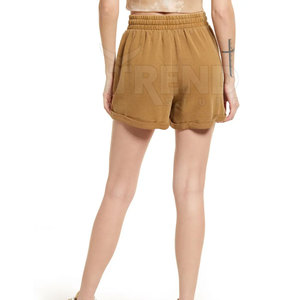 Women's High Quality Comfortable Lightweight Cotton Sweat <b>Shorts</b> Custom Logo Pocket <b>Decoration</b> Breathable Canvas OEM Colored Hot - Product Image 3
