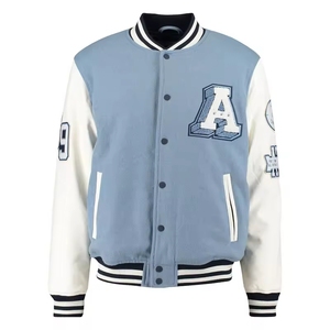 OEM Fabricación Mejor Hombres Varsity Chaqueta Color Personalizado Nuevo Streetwear Estilo Adulto Tamaño Chaqueta Patrón de tela alta Precio al por mayor - Product Image 5