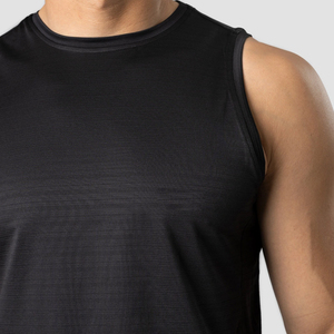 Camisetas sin mangas de cuello en V para hombre, transpirables, de corte cuadrado, acanaladas, para gimnasio, talla grande, personalizadas, al por mayor, de alta calidad - Product Image 3