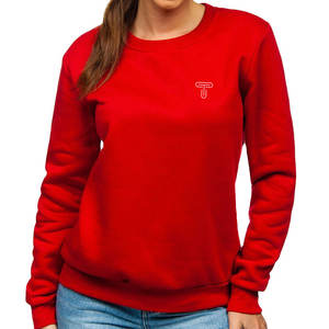Latest Design Low MOQ Heavyweight <b>Fleece</b> Cotton Blended Printed Sweat <b>Shirt</b> For Women Warm Crewneck Sweatshirt for Unisex - Product Image 4