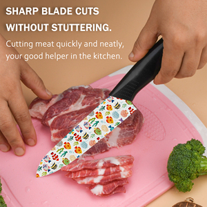 Ensemble de couteaux de cuisine en céramique professionnel de haute qualité, 4 pièces, en plastique, passe au lave-vaisselle - Cadeau pour Noël 2026, saison des fêtes - Product Image 5