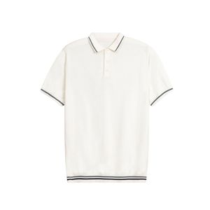 Polos de Punto Personalizados para Hombre, Invierno, Estilo Casual, con Logotipo Frontal, Diseño de Punto Calado, Transpirables, Manga Corta - Product Image 1