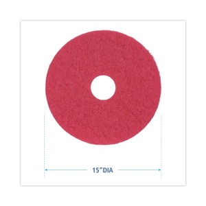 Discos de Pulido Rojos para Pisos de Concreto, de 15 Pulgadas de Diámetro, Marca Boardwalk, 5 por Caja - Product Image 3