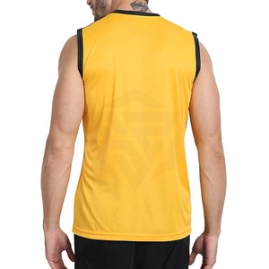 เสื้อกล้ามผู้ชายดีไซน์ใหม่ แห้งเร็ว ผลิตตามสั่ง ผ้าโพลีเอสเตอร์/คอตตอน ทรงสตริงเกอร์ ไซส์ใหญ่ ระบายอากาศได้ดี เหมาะสำหรับออกกำลังกาย โยคะ ใส่ลำลอง ผ้าถักคุณภาพสูง - Product Image 3