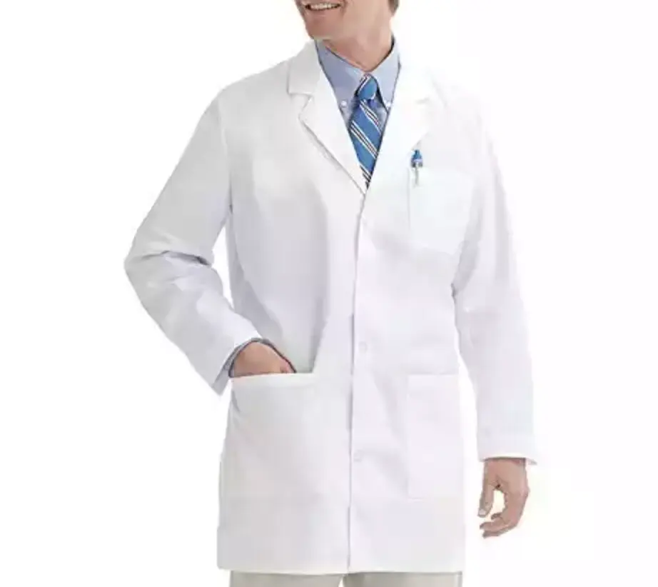 Wholesale Lab Coat Nurse Suit Denim Cotton Unisex OEM Uniform Time Lead Fabric Support Material Gender Type Order Supply Service