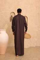 2025 traditionnel musulman décontracté à manches longues vêtements islamiques saoudien Oman hommes Thobe qualité arabe dubaï coton hommes Jubba