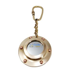 Nautique Laiton Polonais Hublot Porte-clés Vélo Cycle Sac Porte-clés Décoratif Showpiece Meilleur Cadeau De Noël Avec Prix En Vrac - Product Image 3