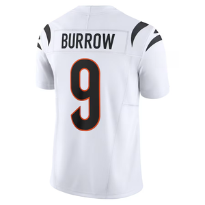 2025 Top Verkoop Cincinnati Gestikte American Football Jersey 1 Chase 5 Higgins 9 Burrow Heren Zwart Team Uniform Bengals - Product Image 3