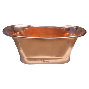 High Quality Black Finished Copper <b>Bathtub</b> Metal Bathroom <b>BathTub</b> With Legs Handmade Large Wholesale Manufacturers - Product Image 2