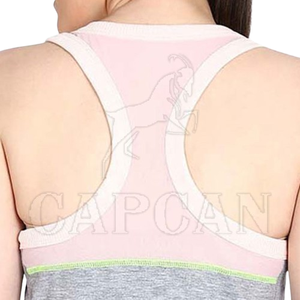 Camiseta sin mangas transpirable cómoda de diseño personalizado para mujer, ropa deportiva de secado rápido y peso pesado, ropa de punto de alta calidad, lo último - Product Image 6