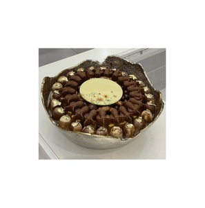 Events <b>Table</b> Decorative Chocolate Serving Bowl Classic Design Chocolate Bowl Premium Quality Aluminium Chocolate Bowl - Product Image 1