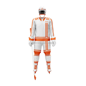 Ensemble d'uniformes de hockey sur glace personnalisés de haute qualité 2026 avec logo, tailles personnalisées et grandes tailles, 100 % polyester, meilleur prix de gros pour les équipes - Product Image 2