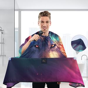 Cape de coiffeur loup imperméable coiffeur coupe de cheveux Salon de coiffure Cape de coiffeur tablier de maquillage coupe de cheveux professionnelle - Product Image 3