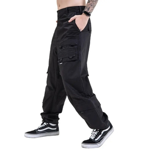 Pantalon de survêtement baggy personnalisé de haute qualité pour hommes Pantalon cargo avec poche latérale droite avec cordon de serrage Pantalon pour hommes de style décontracté - Product Image 4