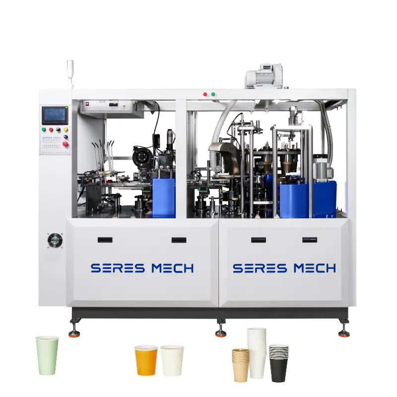 100 पीसी/मिनट ब्रांड लोकप्रिय फैक्टरी स्वचालित एक या दो तरफ पीई लेपित पेपर कप बनाने की मशीन