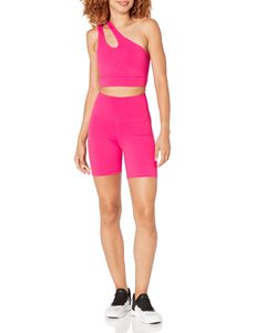 Shorts Deportivos de Cintura Alta para Mujer, Spandex/Poliéster, Transpirables, Cintura Elástica, Secado Rápido, Estampado, Logotipo Personalizado, Colores Personalizados - Product Image 3