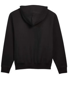 Black Fleece <b>Tracksuit</b> Set for Unisex <b>Plain</b> Hoodie and Jogger Pants Two Piece Outfit Warm Winter Casual Wear Elastic Waist OEM - Product Image 2