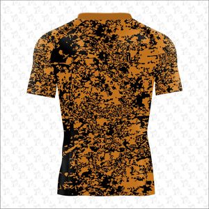 Rash Guard Bjj แห้งเร็วการออกแบบที่ดีที่สุด Jiu Jitsu Rash Guards แขนสั้นโลโก้ที่กําหนดเองและขนาด MMA Rash Guard สําหรับผู้ชายขายส่ง - Product Image 4