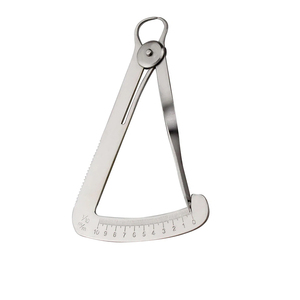 Top qualité Iwanson dentaire jauge orthodontique couronne en acier inoxydable mesure ressort cire étrier 0-10mm - Product Image 5