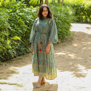 Robe classique d'été bohème dos nu sans manches Maxi fente Slip Dress Design Custom Print Women Casual Boho Dresses - Product Image 1