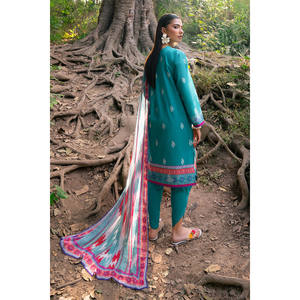 Conjunto de Traje de 3 Piezas Estampado para Mujer con Dupatta de Chifón SD-52211 - Product Image 2