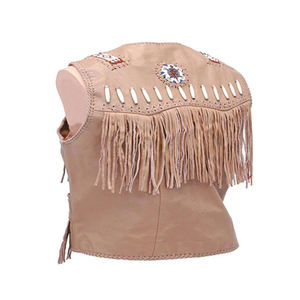 Chaleco occidental Reversible para hombre, decoración de botones de cuero impermeable, cierre de cremallera, a prueba de viento, transpirable, ropa exterior de invierno sólida - Product Image 6