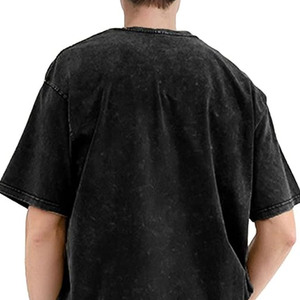 เสื้อยืดพรีเมียม 240 GSM ผ้าหนา ซักย้อมสีแบบแอซิดวอช สตรีทแวร์สั่งทำพิเศษ ทรงโอเวอร์ไซส์ วินเทจ ผ้าฝ้าย - Product Image 4