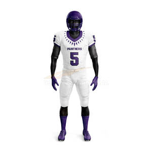 Uniforme de fútbol americano, uniforme de fútbol de poliéster, venta al por mayor, uniforme de fútbol americano, conjuntos de uniformes transpirables de secado rápido - Product Image 2