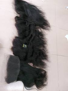 Best Seller 100% Virgin Vietnamese <b>Kinky</b> <b>Straight</b> HD Lace 360 Frontal Raw Human <b>Hair</b> Extensions for Black Women's <b>Hair</b> Weaving - Product Image 2