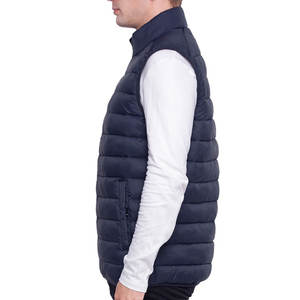 Chaleco acolchado sin mangas de invierno para hombre, chaqueta a prueba de viento con relleno de lona de algodón y poliéster 100% de buena calidad - Product Image 4