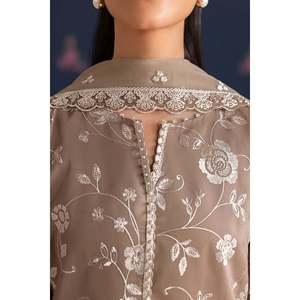 Conjunto de Traje de 3 Piezas para Mujer en Chifón Estampado 100% Algodón UF-4467 - Product Image 3