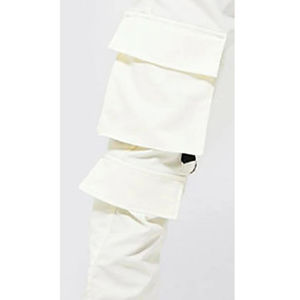 <b>Slim</b> <b>fit</b> cotton cargo trousers for <b>men</b> in <b>jogger</b> style, casual pants with side pockets and OEM customization. - Product Image 5