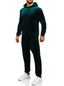 Breathable Windproof Quick Dry Men Regular Fit Elastic Waist Lightweight <b>Velvet</b> <b>Tracksuit</b> Customized Colors Logo Plain Gym Wear - Product Image 3