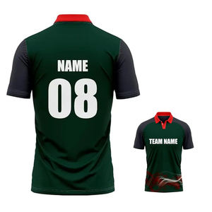 Nouveau design Chemise de cricket élégante à demi-manches Maillot d'équipe pour garçons T-shirt d'entraînement de cricket de style d'entraînement OEM - Product Image 5