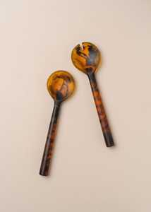 Nuevo Juego de Cubiertos para Ensalada de Resina con Diseño de Durazno, Cuchara y Tenedor de Acrílico, Venta Caliente, Utensilios de Cocina, Herramienta de Catering, Kit para Servir Comida en Casa - Product Image 4