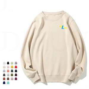 เสื้อสเวตเชิ้ตคอกลมผู้ชายผ้าฝ้าย 100% หนานุ่ม ขายส่งจากโรงงาน เสื้อสเวตเชิ้ตโอเวอร์ไซส์สำหรับผู้ชาย - Product Image 6