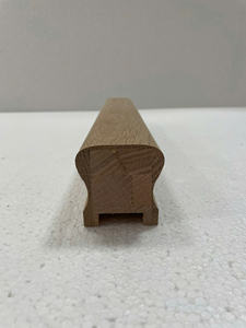 Main courante en chêne blanc de qualité professionnelle, longueur 4200 mm, rainure 41 mm, pièces d'escalier pour escalier minimaliste EFS HR6610P antidérapant - Product Image 2