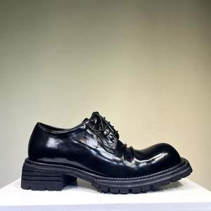 Botas de cuero de ingeniero y botas de cuero para hombre, estilo motero, botas de cuero genuino para motocicleta y uso casual - Product Image 1