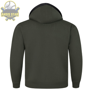 Sudaderas con capucha con cremallera grandes y altas para hombres, sudaderas informales con capucha y cremallera suelta de otoño para hombres con capucha - Product Image 6