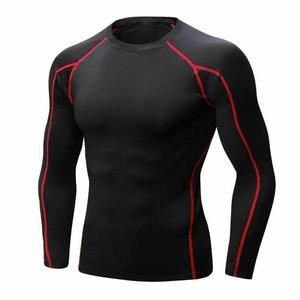 Camiseta Deportiva de Compresión para Hombre, de Alta Calidad, con Logotipo Personalizado, Transpirable, con Estampado por Sublimación, para Gimnasio y Entrenamiento - Product Image 2
