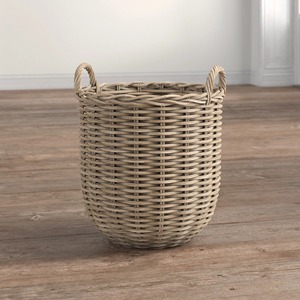Panier rond en rotin avec poignée, panier de rangement fait main, vente en gros, écologique, fabriqué au Vietnam - Product Image 5