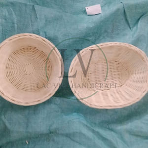 Manufacturing Eco-friendly Rattan Fruit <b>Basket</b> Woven <b>Bread</b> Storage <b>Baskets</b> Oval for Restaurant Handmade From Vietnam - Product Image 6