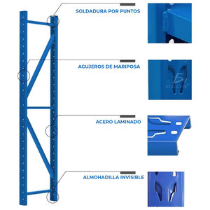 Scaffale in Metallo Resistente Assemblabile Tipo Verticale per Uso Domestico o Commerciale - Product Image 5
