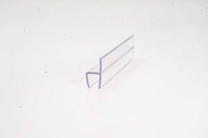 מחיר מפעל אטם תחתון בצורת U, סוויפ סנפיר אנכי שקוף מ-PVC לדלת זכוכית ללא מסגרת 6/8/10 מ\"מ - Product Image 3